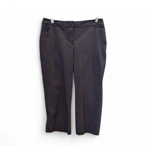 Izod Black Cropped Pants Tailored Ankle - Picture 8 of 8